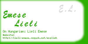 emese lieli business card